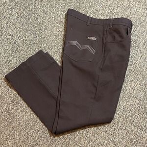VTG, Scandia Woods Men's Brown Polyester Pants Size 36 L